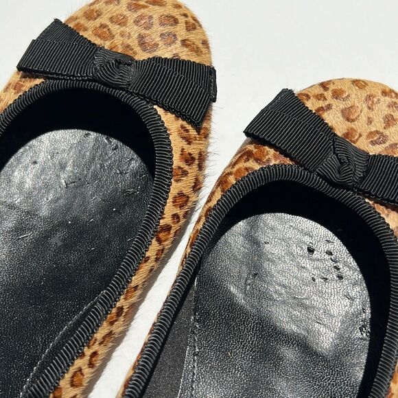 Nine West Edwin Bow Cheetah Ballet Flats B63 - Picture 4 of 8
